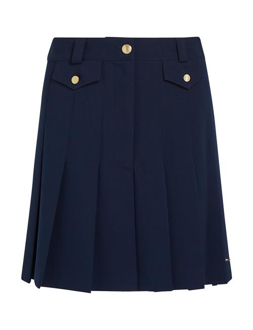 Tommy Hilfiger | Gold Button Pleated Mini Skirt | 42