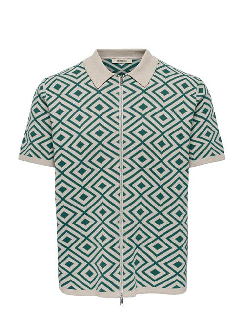 ONLY & SONS | Onsmike Life Reg 12 Ss Jaq Shirt Knit | L