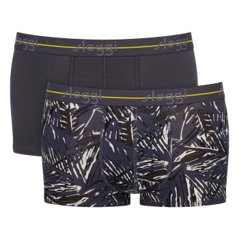 Sloggi 2P For Men Start Hip Gråmelerad bomuld Large Herre
