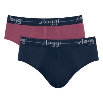 Sloggi 2P For Men Start Midi Flerfarvet-2 bomuld Large Herre