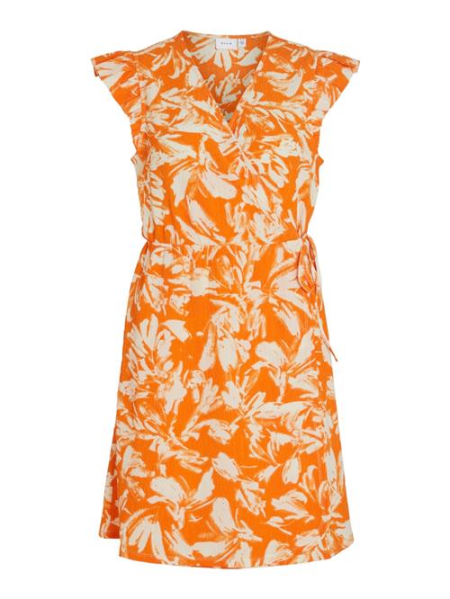 VILA Kjole 'VIHaria Guma'  creme / mørkeorange