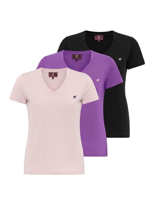 Williot Shirts  mørkelilla / lyserød / sort