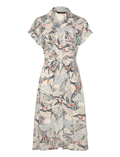 Lauren Ralph Lauren | Print Belted Crepe Camp Shirtdress | 44