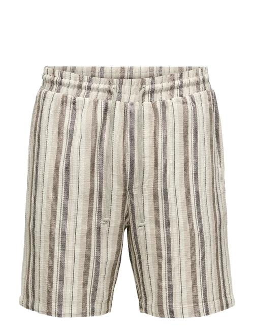 ONLY & SONS | Onstrev Life Reg Struc Stripe Shorts | S