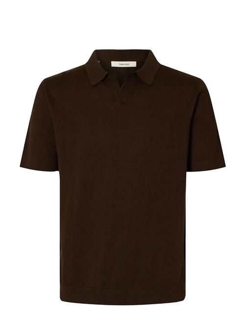 Selected | Slhmattis Ss Linen Blend Open Polo Noos | L
