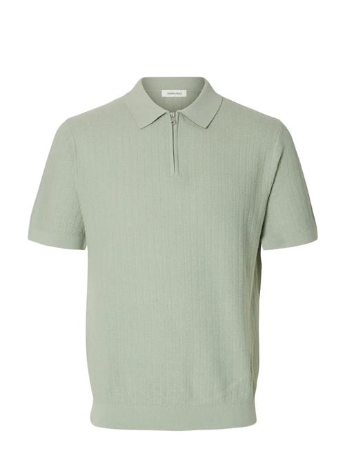 Selected | Slmcran Ss Knit Structure Zip Polo Noos | S