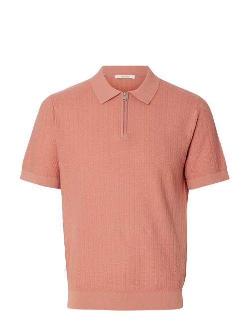 Selected | Slmcran Ss Knit Structure Zip Polo Noos | XXL