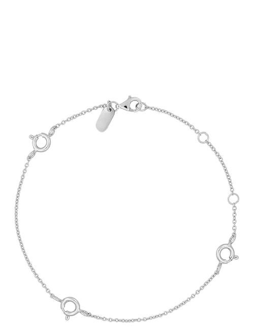 Design Letters | Ruth Anchor Charm Lock Bracelet, Silver | ONE SIZE