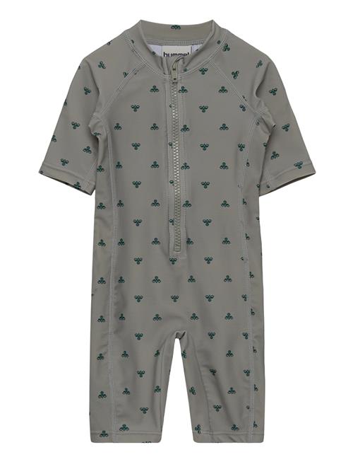 Hummel | Hmlmini Bee Aop Swimsuit 3/4 Sl | 80