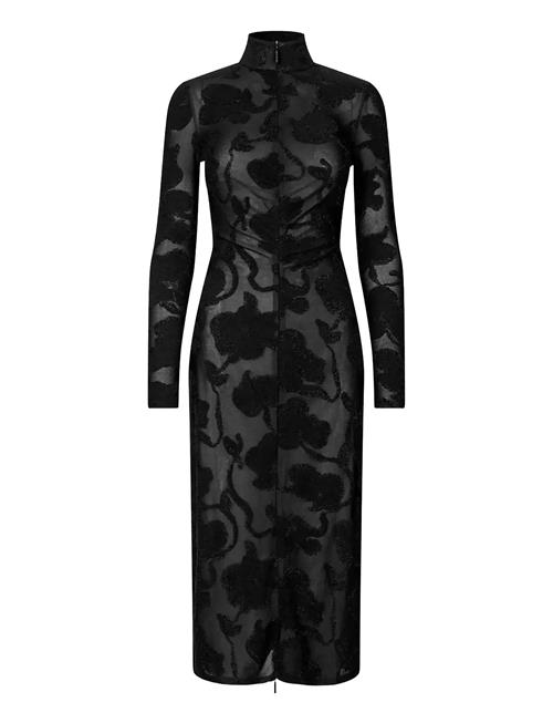 STINE GOYA | Lurex Jersey, Long Sleeve Zip Dress | S