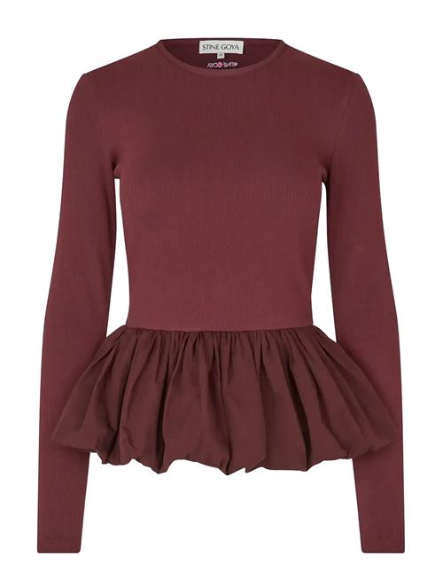 STINE GOYA | Rib / Light Cotton, Long Sleeve Balloon Top | L