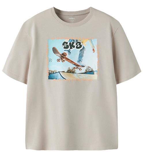 Name It T-shirt - NkmVoto - Chateau Gray/SK8