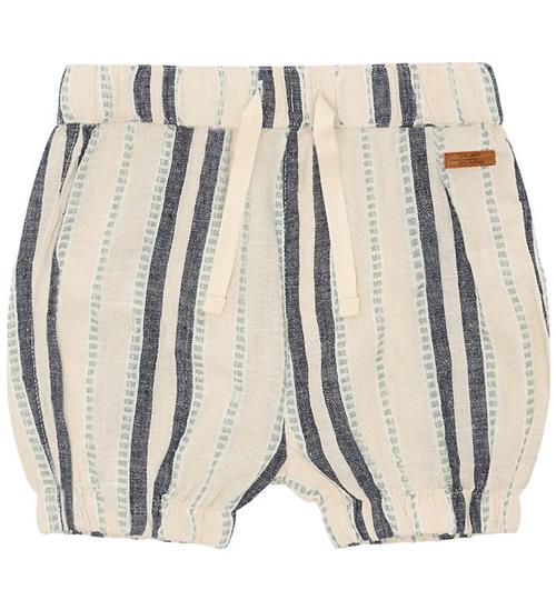 Hust and Claire Shorts Bomuld/Hør - Herluf - Sandshell m. Stribe