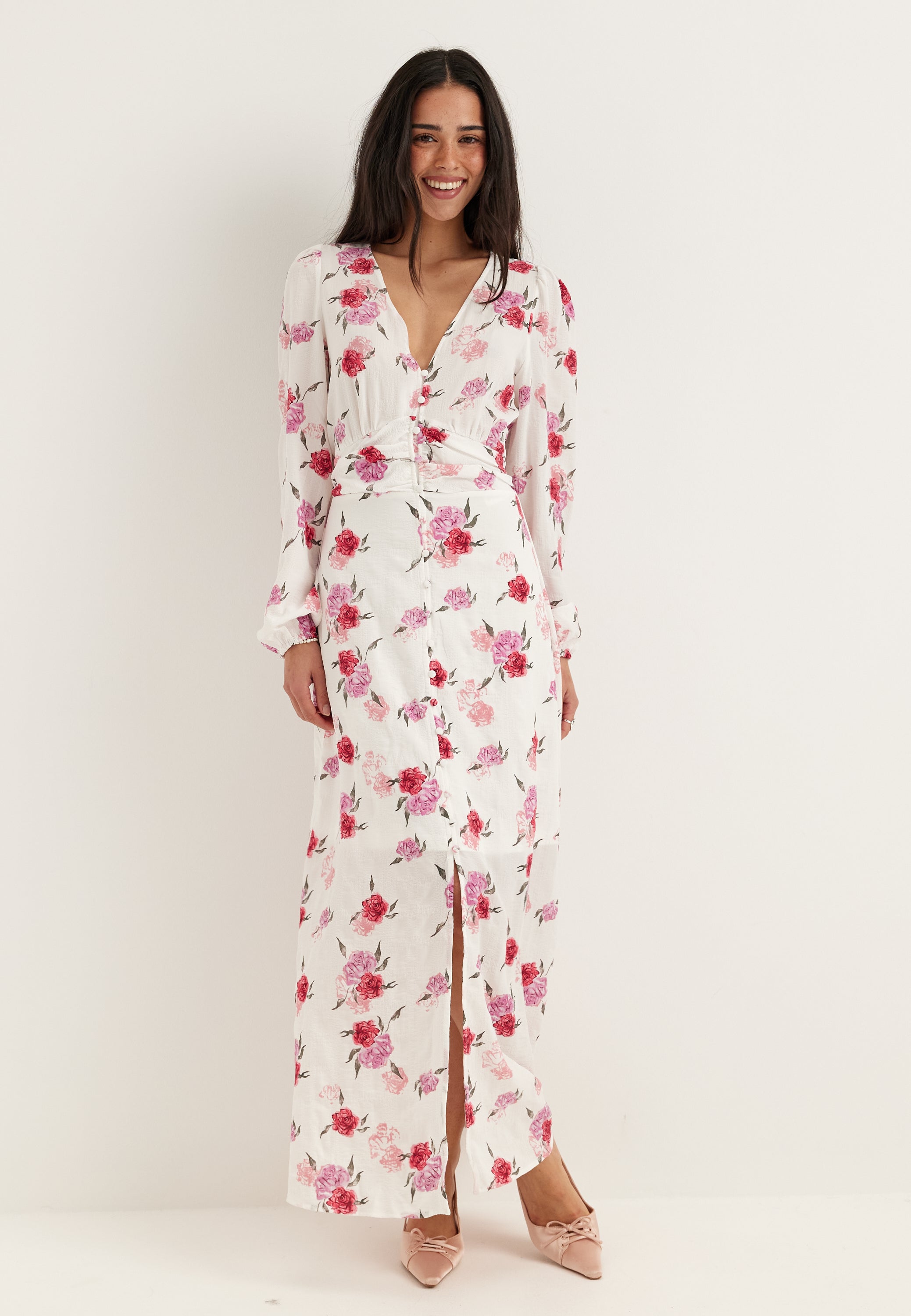 VERO MODA Vmlisa Ls V-neck Long Dress