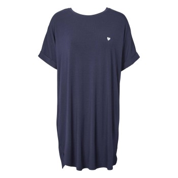 Missya Softness Modal Big Shirt Mørkblå modal X-Small Dame