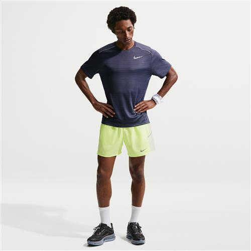 Nike Miler Dri-FIT 2-i-1-løbeshorts (12,5 cm) til mænd - gul