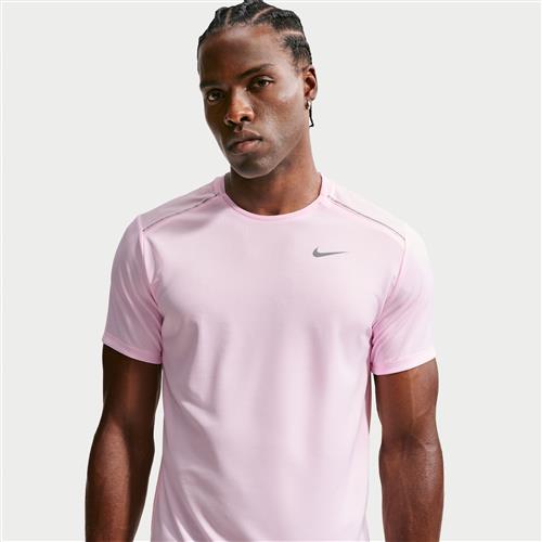 Kortærmet Nike Miler Dri-FIT-T-shirt til mænd - Pink
