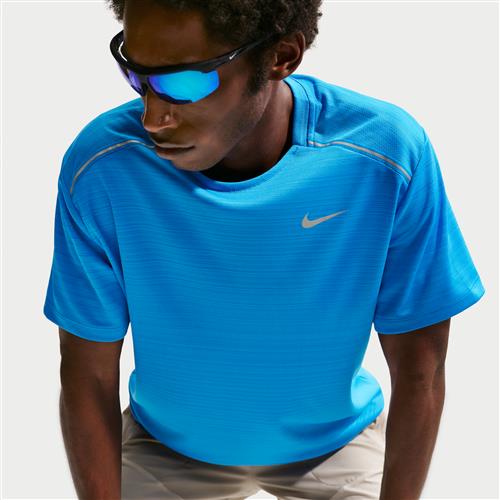 Kortærmet Nike Miler Dri-FIT-T-shirt til mænd - blå