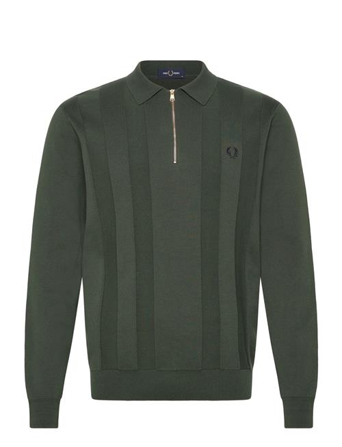 Fred Perry | Tonal Stripe Knitted Shirt | XL