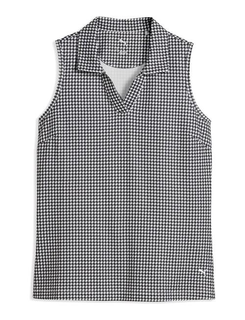 PUMA Golf | W Cloudspun Mono Check Sl Polo | XS