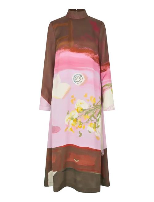 STINE GOYA | Dry Viscose, Long Sleeve Midi Dress | XS