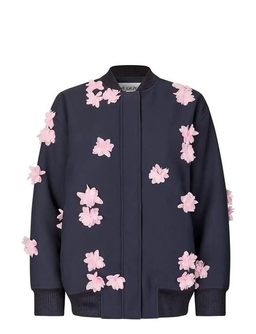 STINE GOYA | Double Sided Crepe, Floral Bomber Jacket | S