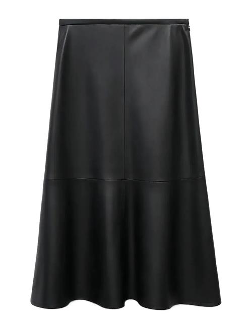 Mango | Faux-Leather Midi-Skirt | 34