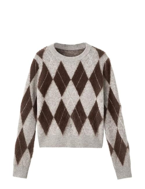 Mango | Argyle Knit Sweater | M