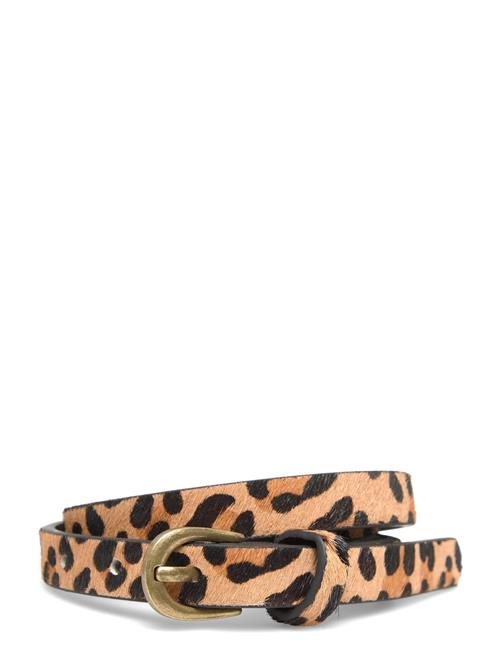Mango | Leopard Leather Belt | S