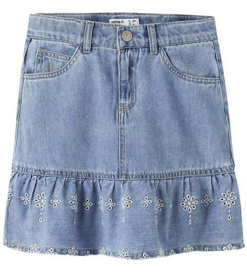 Name It Nederdel - NkfHallie - Light Blue Denim/ANGLAISE