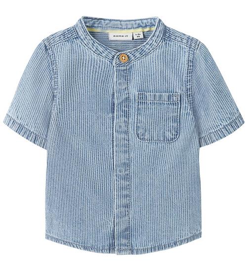 Name It Skjorte - NbmLeo - Light Blue Denim