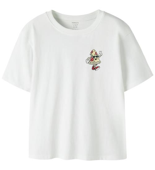 Name It T-shirt - NkmVeldo - Bright White/Pizza