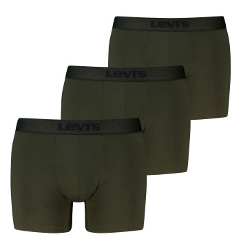 Levis 3P Logo Boxer Briefs Khaki bomuld Large Herre