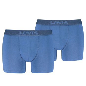 Levis 2P Men Twill Boxer Brief Blå bomuld Medium Herre