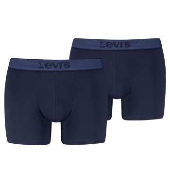 Levis 2P Men Twill Boxer Brief Marineblå bomuld Large Herre