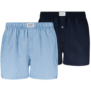 Levis 2P Men Woven Boxer Marine/Blå bomuld Large Herre