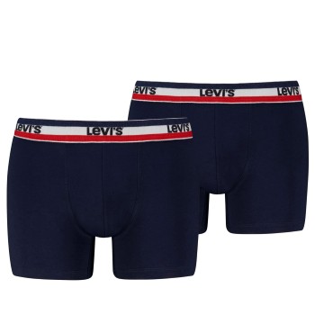 Levis 2P Sportswear Logo Base Boxer Marineblå bomuld Large Herre