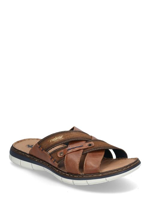 Rieker | Rieker Mens Sandals 25199-22 Brown | 46