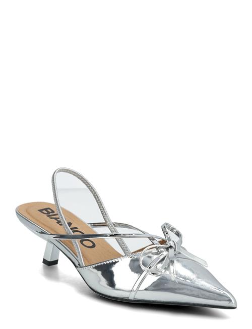 Bianco | Biakristin Kitten Heel Bow Slingback Faux Leather | 39