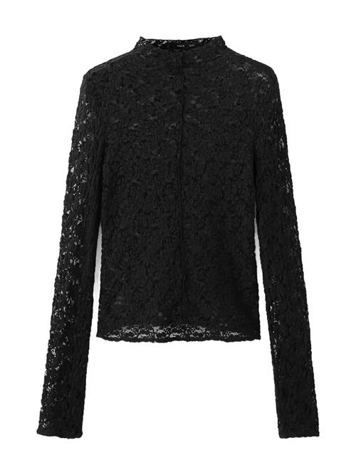 Mango | Lace Top With Perkins Collar | XL