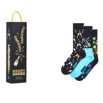 Happy socks Strømper 3P Celebration Socks Gift Box Flerfarvet bomuld Str 41/46
