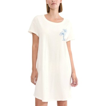 Triumph Nightdress Short Sleeve Offwhite bomuld 40 Dame