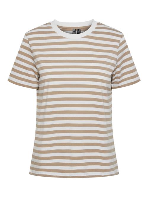 PIECES Shirts 'PCRia'  brun / hvid