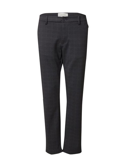 BLEND Lærredsbukser 'BHMORGAN'  mørkebrun / mørkegrå / sort