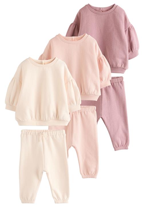 Next Sæt  creme / pudder / gammelrosa