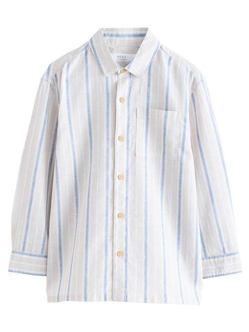 Next Skjorte  lysebeige / himmelblå / hvid