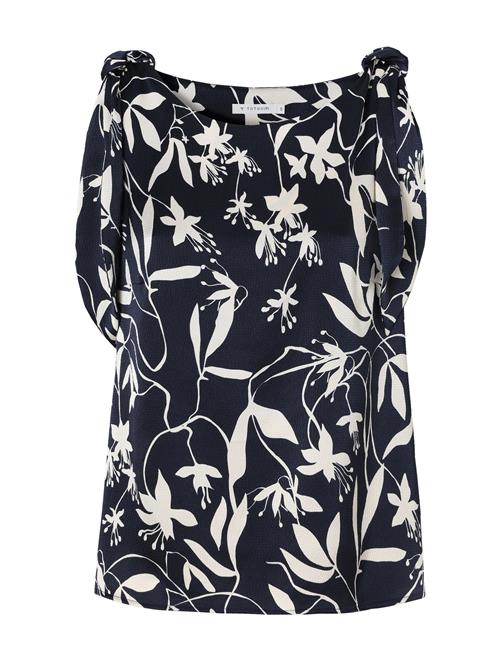 TATUUM Bluse 'Raia'  navy / naturhvid