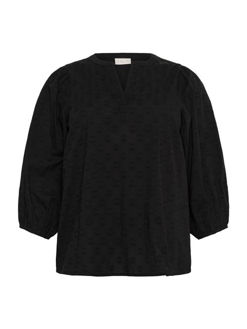 KAFFE CURVE Bluse 'KCloulou'  sort