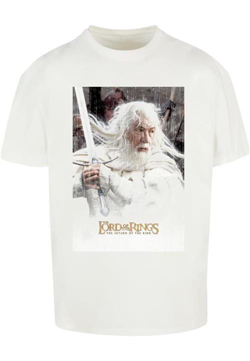 Merchcode Bluser & t-shirts 'Lord of the Rings - Gandalf'  blandingsfarvet / hvid