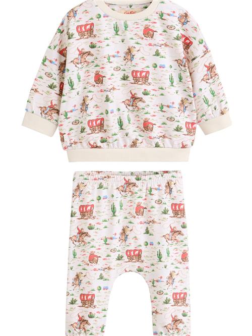 Next Sæt  ecru / lyseblå / gran / knaldrød